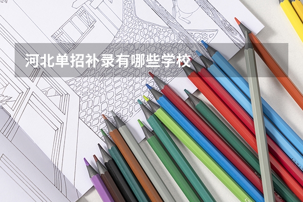 河北单招补录有哪些学校