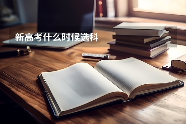 新高考什么时候选科
