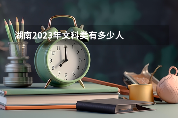湖南2023年文科类有多少人