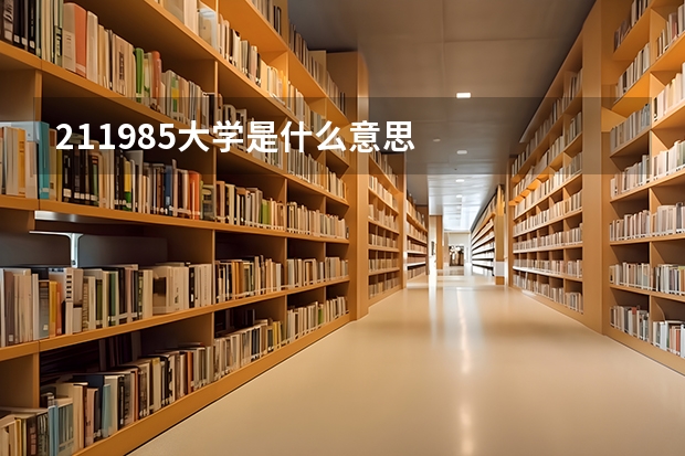 211985大学是什么意思