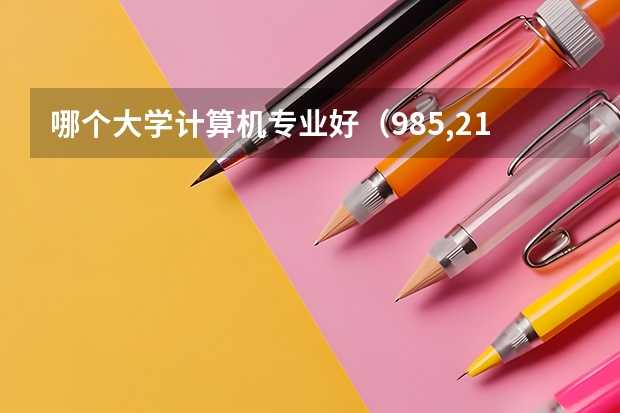 哪个大学计算机专业好(985,211的)