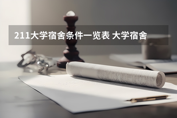 211大学宿舍条件一览表 大学宿舍条件排名