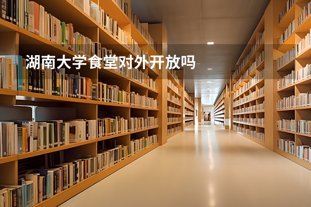 湖南大学食堂对外开放吗