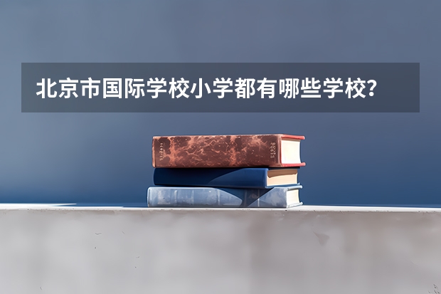 北京市国际学校小学都有哪些学校？