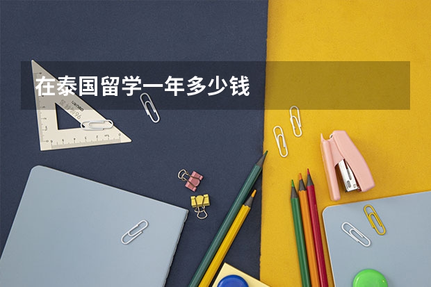 在泰国留学一年多少钱
