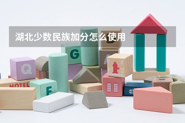 湖北少数民族加分怎么使用