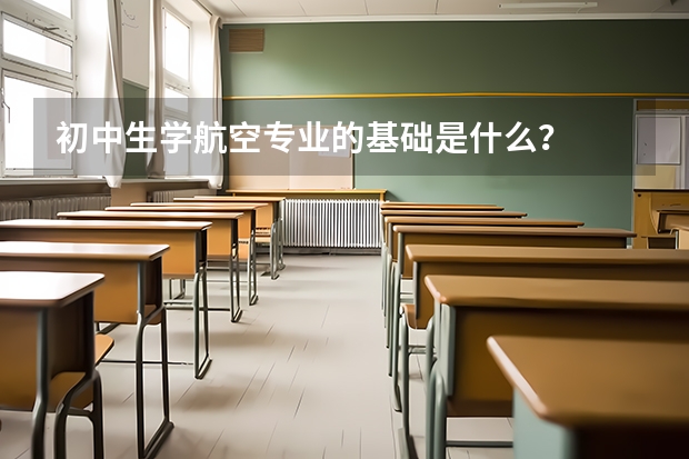 初中生学航空专业的基础是什么？
