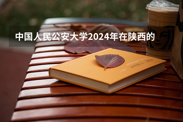 中国人民公安大学2024年在陕西的招生情况