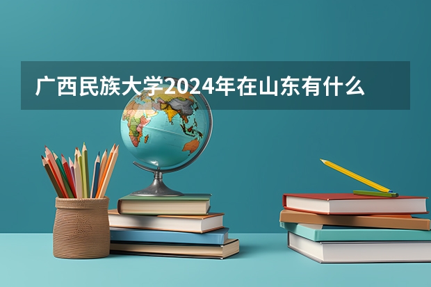 广西民族大学2024年在山东有什么招生计划