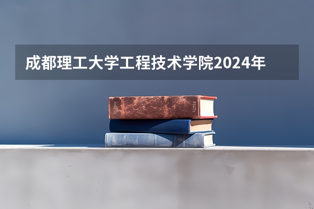 成都理工大学工程技术学院2024年在陕西的招生情况