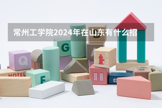 常州工学院2024年在山东有什么招生计划