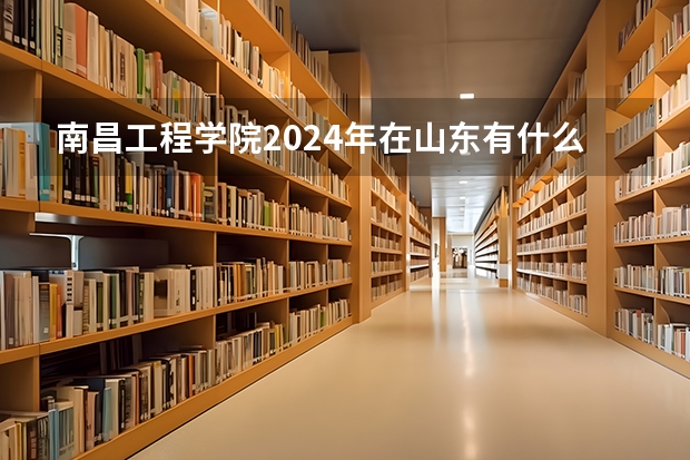 南昌工程学院2024年在山东有什么招生计划