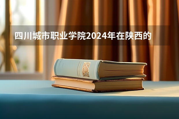 四川城市职业学院2024年在陕西的招生情况
