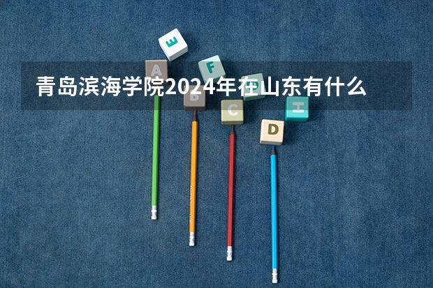 青岛滨海学院2024年在山东有什么招生计划