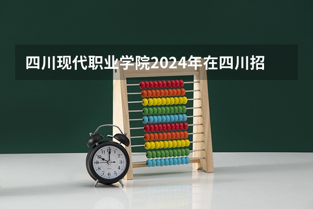 四川现代职业学院2024年在四川招生情况