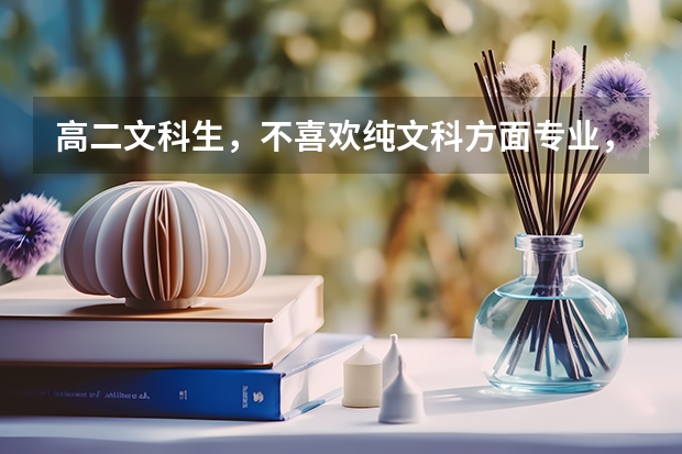高二文科生，不喜欢纯文科方面专业，如何选择大学专业呢？