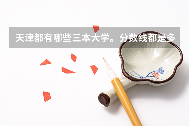 天津都有哪些三本大学。分数线都是多少