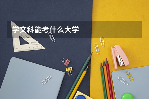 学文科能考什么大学