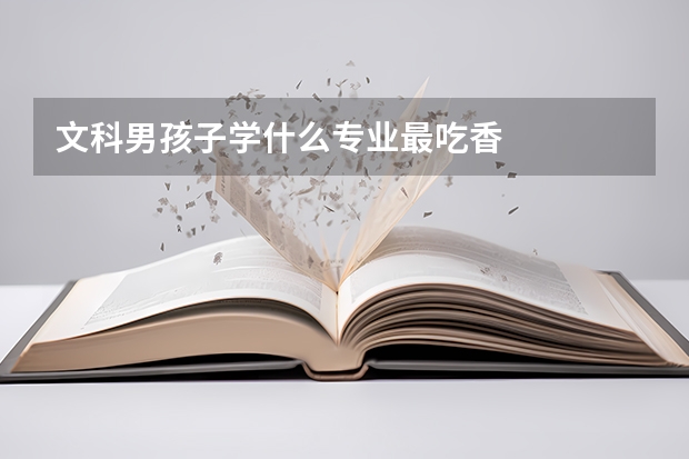 文科男孩子学什么专业最吃香
