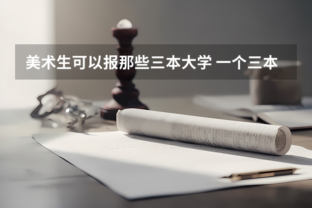 美术生可以报那些三本大学 一个三本美术生大学的费用
