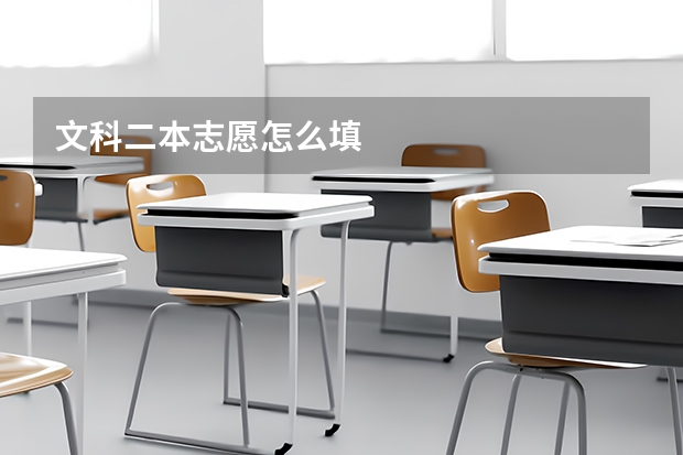 文科二本志愿怎么填