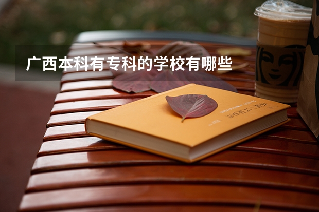 广西本科有专科的学校有哪些
