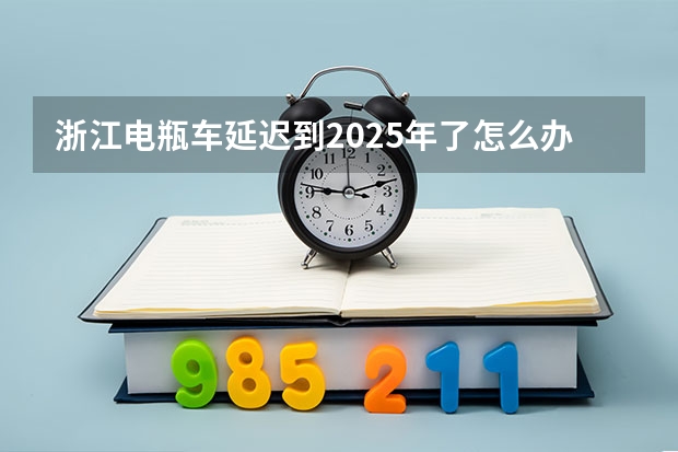浙江电瓶车延迟到2025年了怎么办