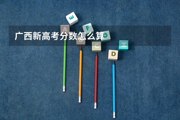 广西新高考分数怎么算