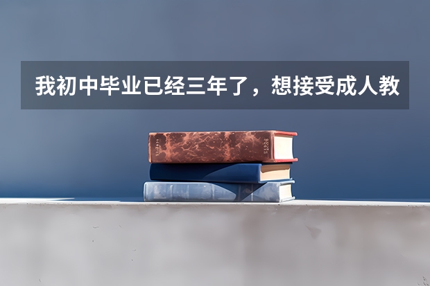 我初中毕业已经三年了,想接受成人教学,就是想知道是什么时候开始招生,招生条件是什么,想就读