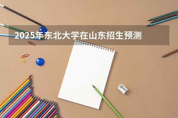 2025年东北大学在山东招生预测