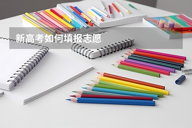 新高考如何填报志愿