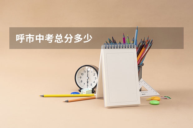 呼市中考总分多少