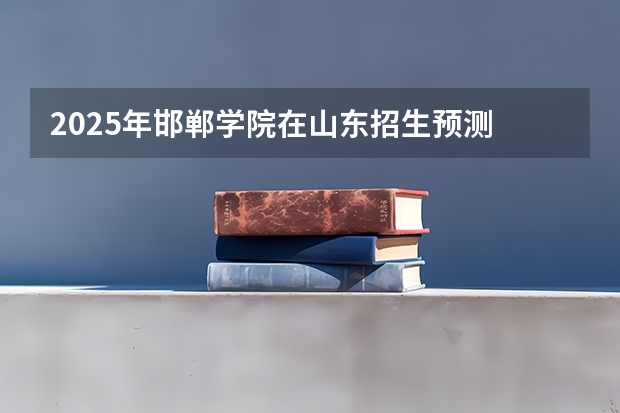 2025年邯郸学院在山东招生预测