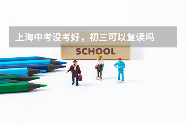 上海中考没考好，初三可以复读吗