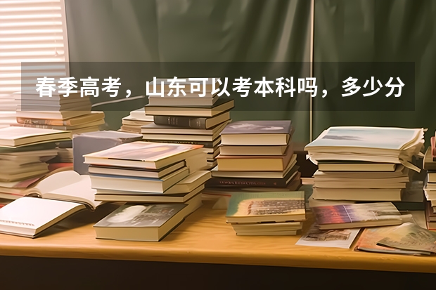 春季高考，山东可以考本科吗，多少分左右