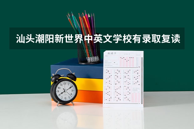 汕头潮阳新世界中英文学校有录取复读生吗?