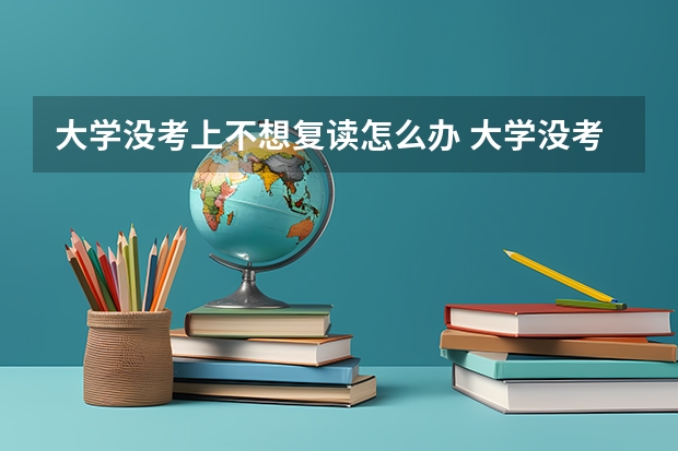 大学没考上不想复读怎么办 大学没考上要怎么办