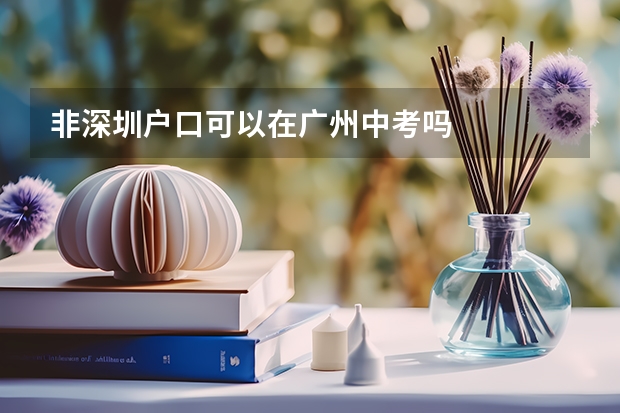 非深圳户口可以在广州中考吗