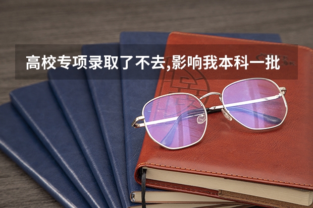 高校专项录取了不去,影响我本科一批吗