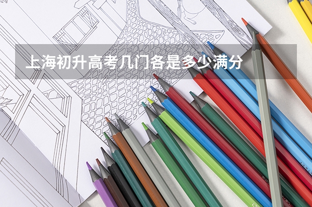 上海初升高考几门各是多少满分